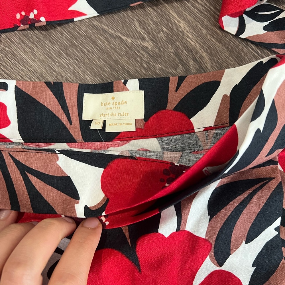 NWT kate spade new york Poppy Field Wrap Skirt - Picture 4 of 9